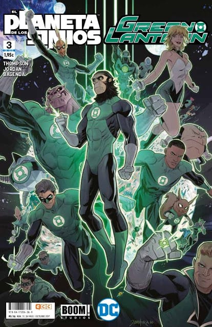 Descargar Green Lantern y el Planeta de los Simios comic