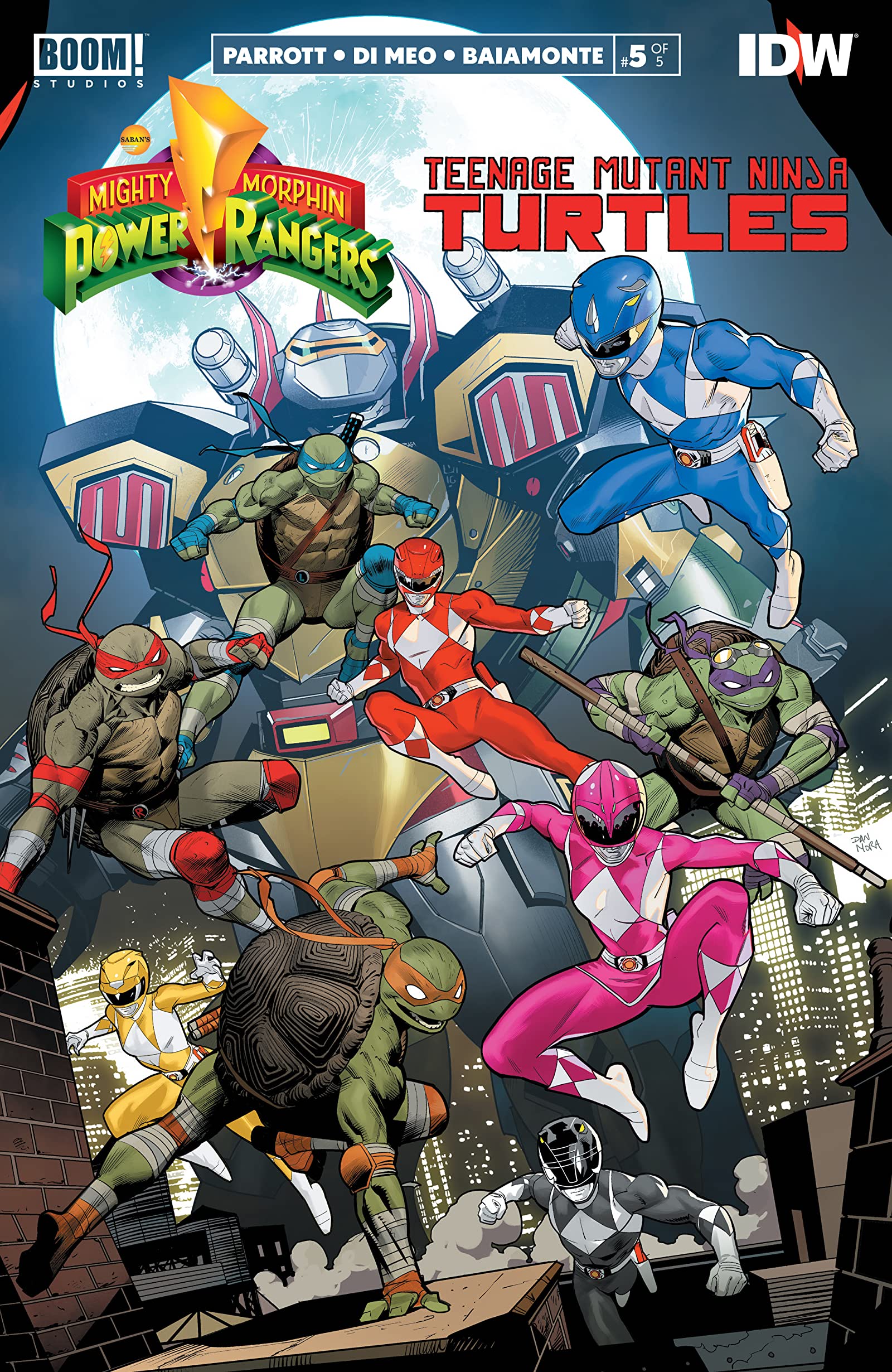 Descargar Mighty Morphin Power Rangers Teenage Mutant Ninja Turtles comic