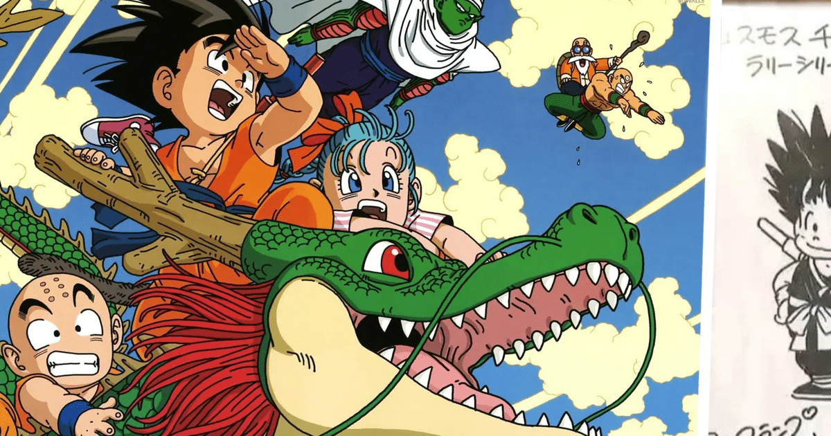 le premier dessin de Goku par Akira Toriyama découvert, 40 ans après